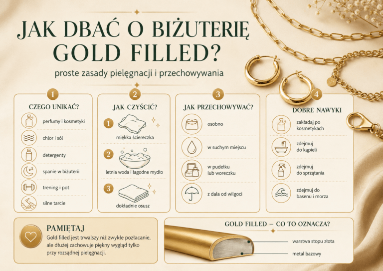 Jak dbać o biżuterię gold filled?