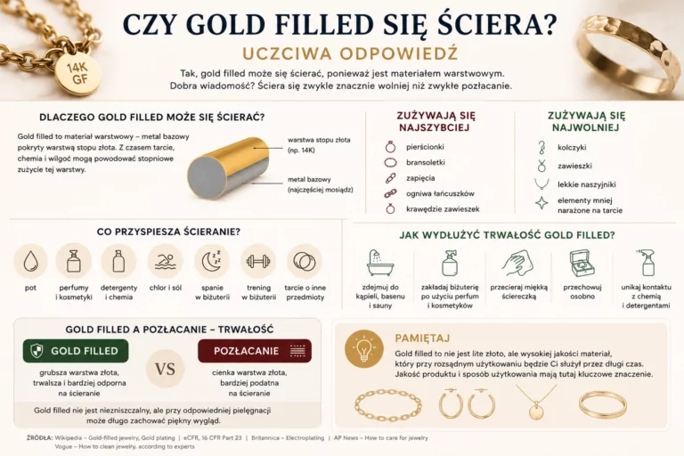 Czy gold filled się ściera